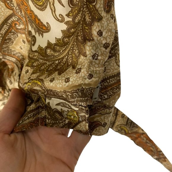 Vintage 60s Fritzi of California Flora Print Short Sleeve Cropped Top Medium - Picture 5 of 6